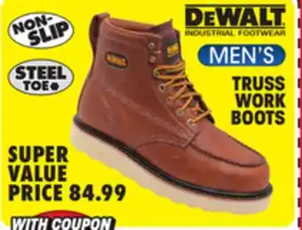 Big 5 Dewalt truss steel toe men's work boots offer