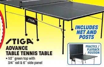 Big 5 Stiga advance indoor table tennis table offer