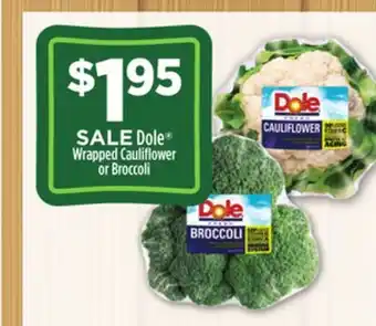 Dollar General Dole wrapped caulifl ower or broccoli offer