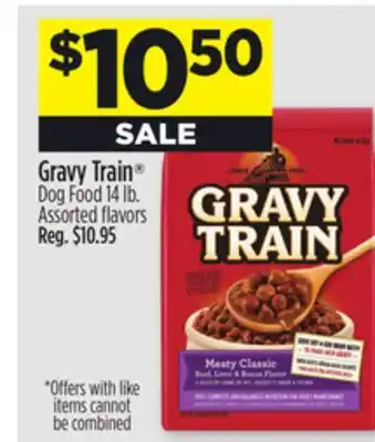 Dollar General Gravy train dog food offer