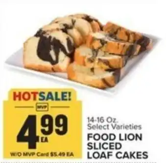 Food Lion FOOD LION SLICED LOAF CAKES offer