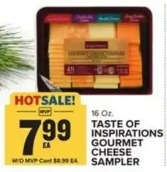 Food Lion TASTE OF INSPIRATIONS GOURMET CHEESE SAMPLER offer