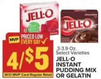 Food Lion JELL-O INSTANT PUDDING MIX OR GELATIN offer
