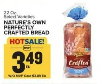 Food Lion NATURE'S OWN PERFECTLY CRAFTED BREAD offer
