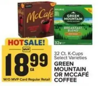Food Lion GREEN MOUNTAIN OR MCCAFE COFFEE offer