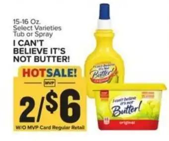 Food Lion I CAN'T BELIEVE IT'S NOT BUTTER offer