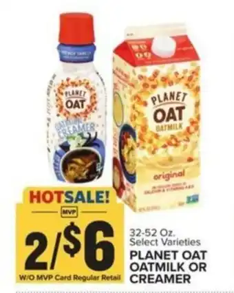 Food Lion PLANET OAT OATMILK OR CREAMER offer