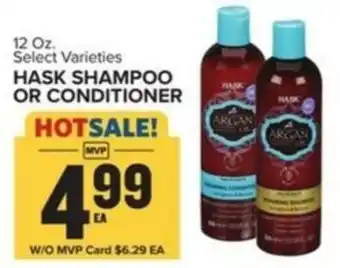 Food Lion HASK SHAMPOO OR CONDITIONER offer