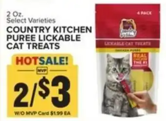 Food Lion COUNTRY KITCHEN PUREE LICKABLE CAT TREATS offer