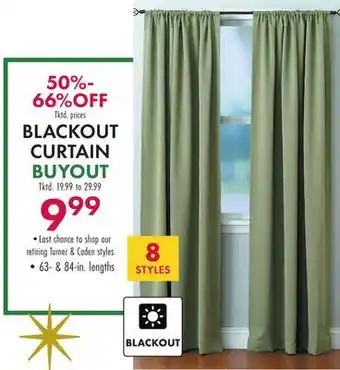 Boscov's Blackout curtain buyout offer