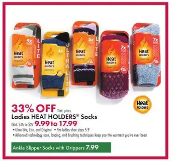 Boscov's Ladies heat holders socks offer