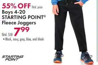 Boscov's Boys 4-20 starting point fleece joggers offer