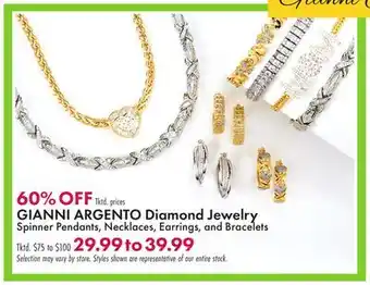 Boscov's Gianni argento diamond jewelry offer