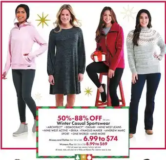 Boscov's Winter casual sportswear offer