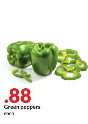 Hy-Vee Green peppers offer
