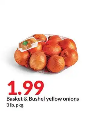 Hy-Vee Basket & bushel yellow onions offer