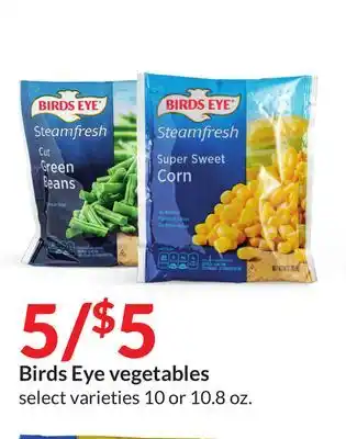 Hy-Vee Birds eye vegetables offer