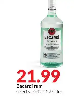 Hy-Vee Bacardi rum offer