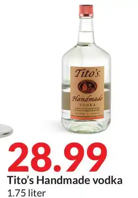 Hy-Vee Tito's handmade vodka offer