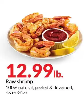Hy-Vee Raw shrimp offer