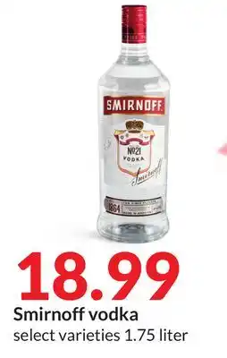 Hy-Vee Smirnoff vodka offer