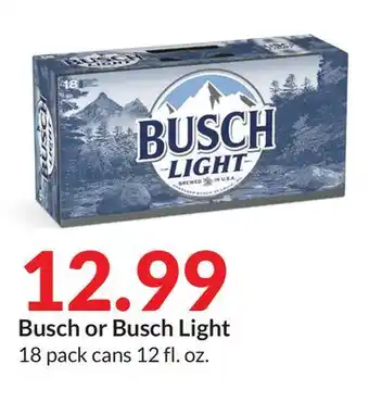 Hy-Vee Busch or busch light offer