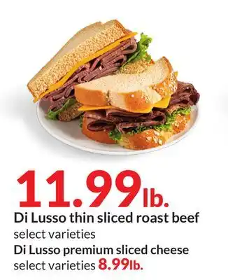 Hy-Vee Di lusso thin sliced roast beef offer