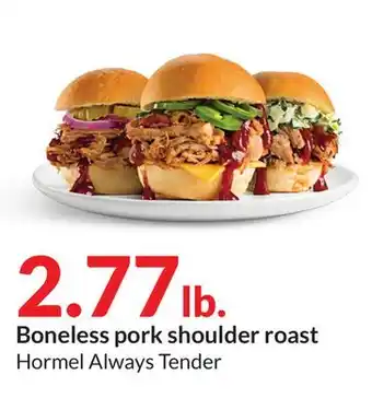 Hy-Vee Boneless pork shoulder roast offer