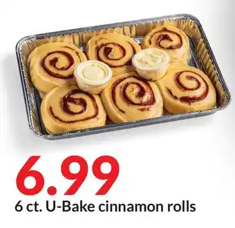 Hy-Vee U-bake cinnamon rolls offer