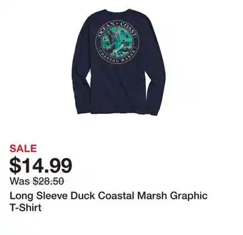 Belk Long sleeve duck coastal marsh graphic t-shirt offer
