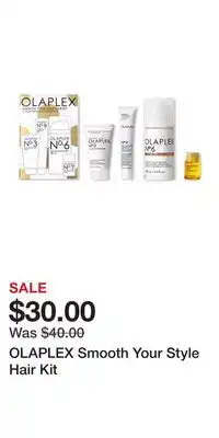 Ulta Beauty Olaplex smooth your style hair kit offer
