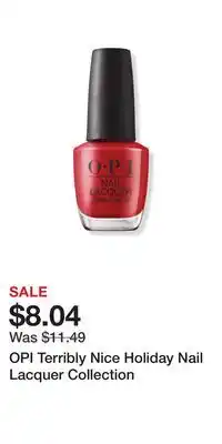 Ulta Beauty Opi terribly nice holiday nail lacquer collection offer