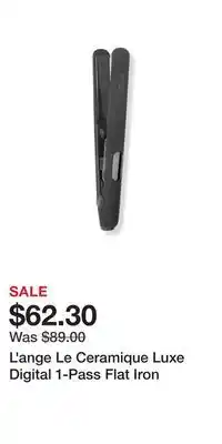 Ulta Beauty L'ange le ceramique luxe digital 1-pass flat iron offer