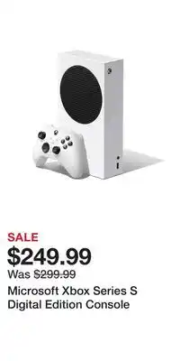 Game Stop Microsoft xbox series s digital edition console offer