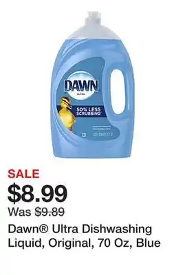 Office Depot Dawn ultra dishwashing liquid, original, 70 oz, blue offer