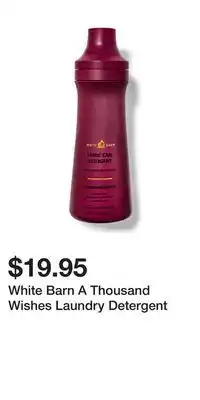Bath & Body Works White barn a thousand wishes laundry detergent offer