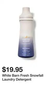 Bath & Body Works White barn fresh snowfall laundry detergent offer