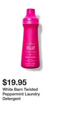 Bath & Body Works White barn twisted peppermint laundry detergent offer