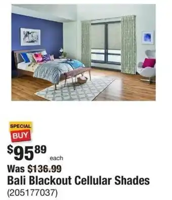 The Home Depot Bali Blackout Cellular Shades offer