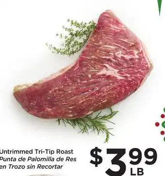 Food 4 Less Untrimmed tri-tip roast offer
