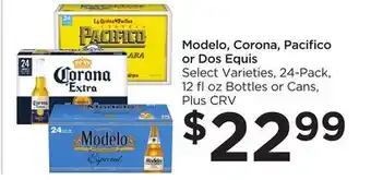Food 4 Less Modelo, corona, pacifico or dos equis offer