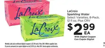 Food 4 Less Lacroix sparkling water offer