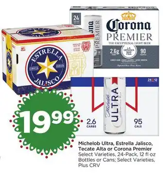 Food 4 Less Michelob ultra, estrella jalisco, tecate alta or corona premier offer