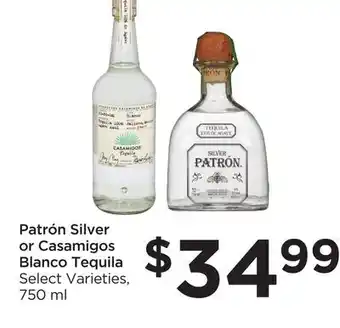 Food 4 Less Patrón silver or casamigos blanco tequila offer