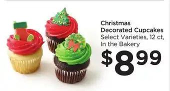 Food 4 Less Christmas decorated cupcakes offer