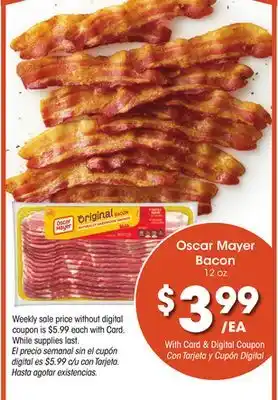Ralphs Oscar mayer bacon offer