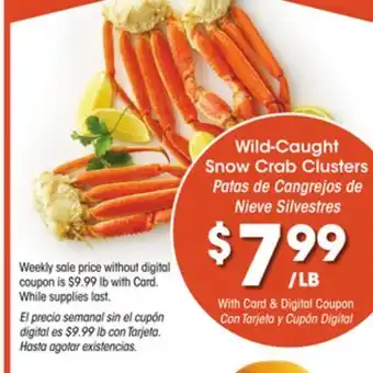 Ralphs Wild-caught snow crab clusters offer