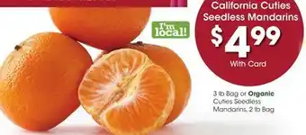 Ralphs California cuties seedless mandarins offer