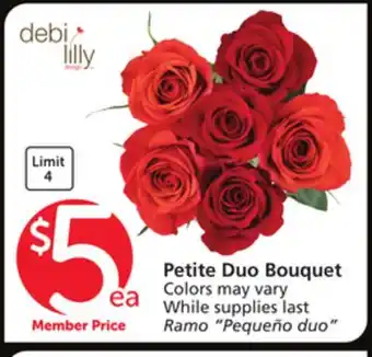 Albertsons Petite duo bouquet offer
