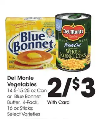 Ralphs Del monte vegetables offer